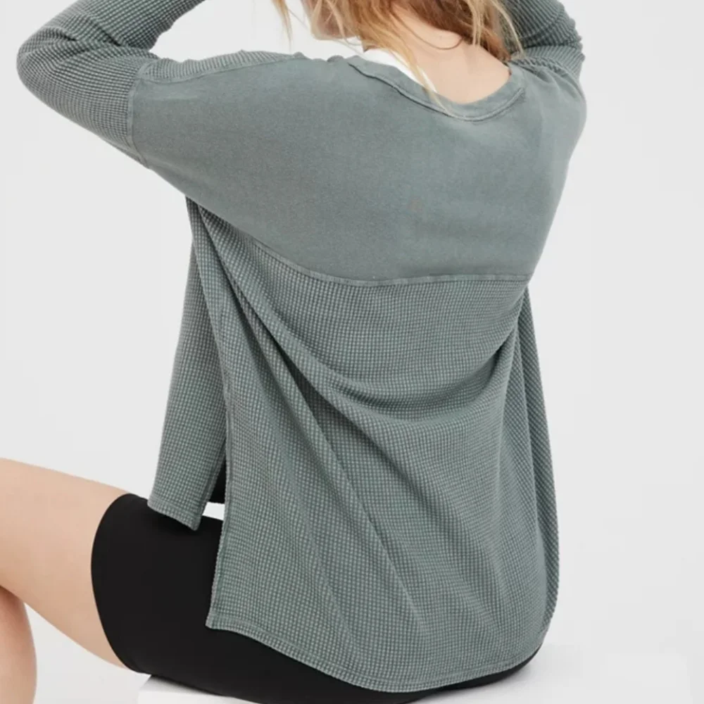 OFFLINE By Aerie Wow! Waffle Henley T-Shirt - Picture 5 of 13